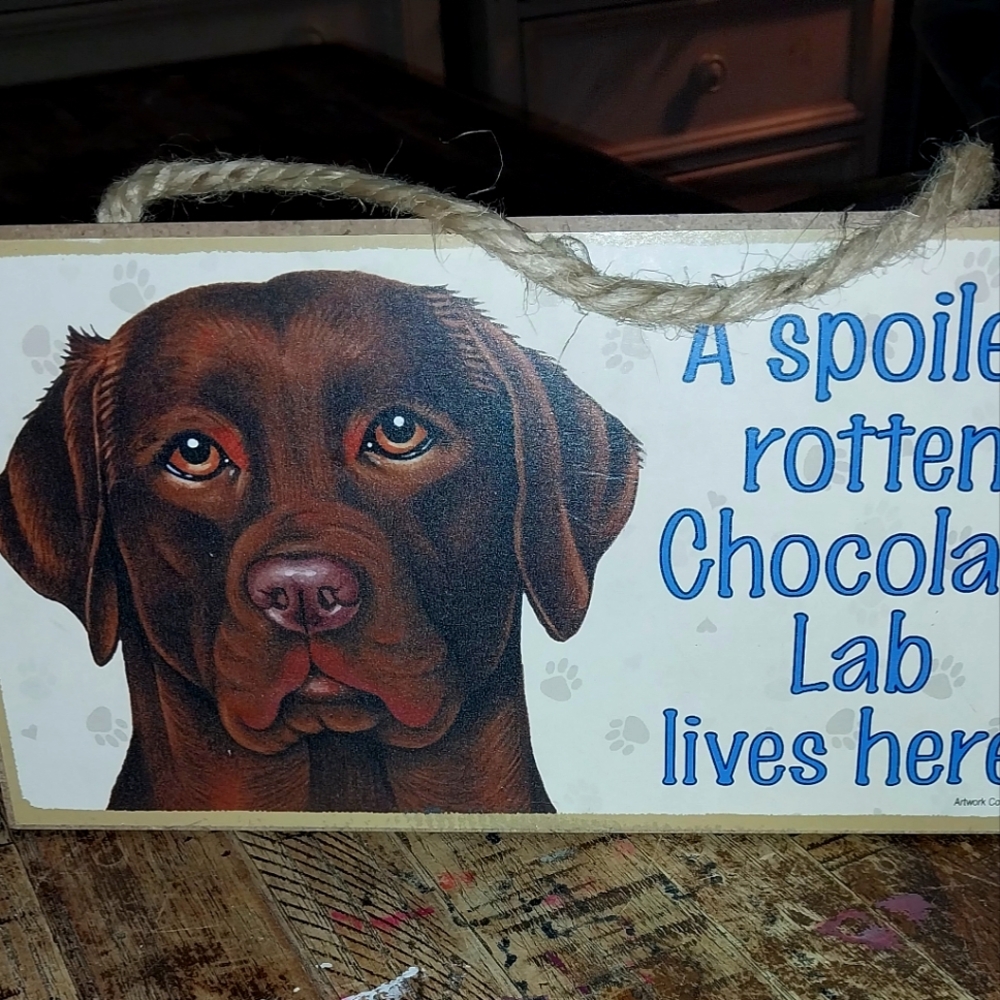 Chocolate Lab Amd Westie Dog Signs